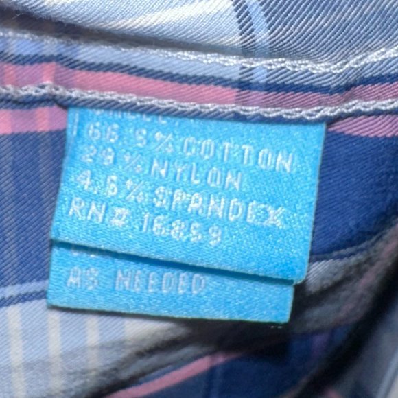 Men's J. McLaughlin Button Up Dress‎ Shirt Plaid Size Large - Picture 4 of 5